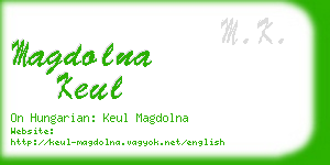 magdolna keul business card